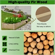 Wooden Vegetable Raised Garden Bed Patio Grow Flowers Planter