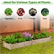 Wooden Vegetable Raised Garden Bed Patio Grow Flowers Planter