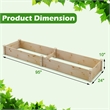 Wooden Vegetable Raised Garden Bed Patio Grow Flowers Planter