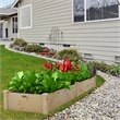 Wooden Vegetable Raised Garden Bed Patio Grow Flowers Planter