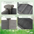 Wooden Raised Vegetable Garden Bed Elevated Grow Planter Grey
