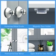 Bathroom Double Mirror Door Storage Medicine Cabinet Grey