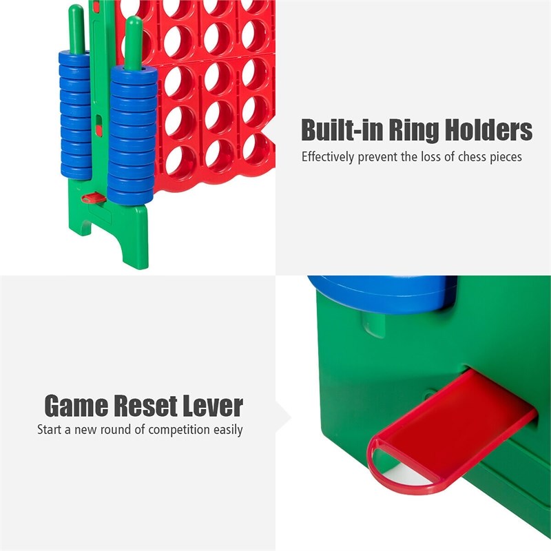 Jumbo 4 to Score 4 in A Row Giant Game Set for Family Green