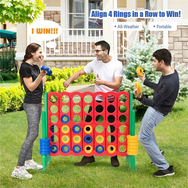 Jumbo 4 to Score 4 in A Row Giant Game Set for Family Green