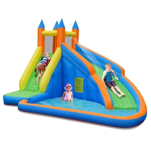 Inflatable Water Mighty Bounce House Castle Splash Pool without Blower