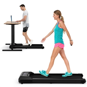 walking pad w/265 lbs capacity remote control treadmill black