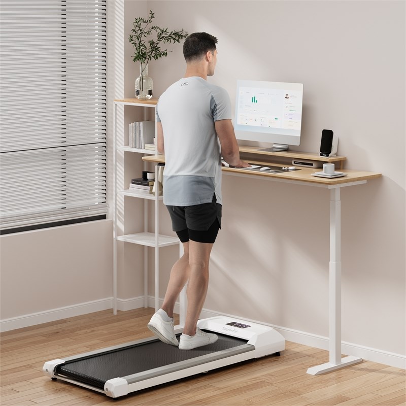 Walking Pad w/265 lbs Capacity Remote Control Treadmil Gray