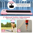 Walking Pad w/265 lbs Capacity Remote Control Treadmil Pink