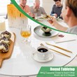 Modern Tulip Kitchen Table Round Dining Table w/ MDF Top White