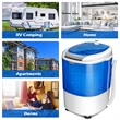 5.5lbs Portable Mini Washing Machine Laundry Spin Dryer Blue