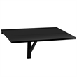 Wall Mounted Drop Leaf Table Floating Folding Desk Space Saver Black