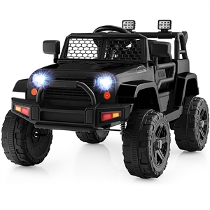 12V Kids Ride On Truck Car Electric Vehicle Remote Black