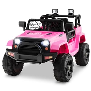 12V Kids Ride On Truck Car Electric Vehicle Remote Pink