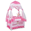 Portable Baby Crib Cradle  Bassinet Changing Pad Mosquito Net Pink