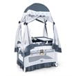 Portable Baby Crib Cradle  Bassinet Changing Pad Mosquito Net Grey