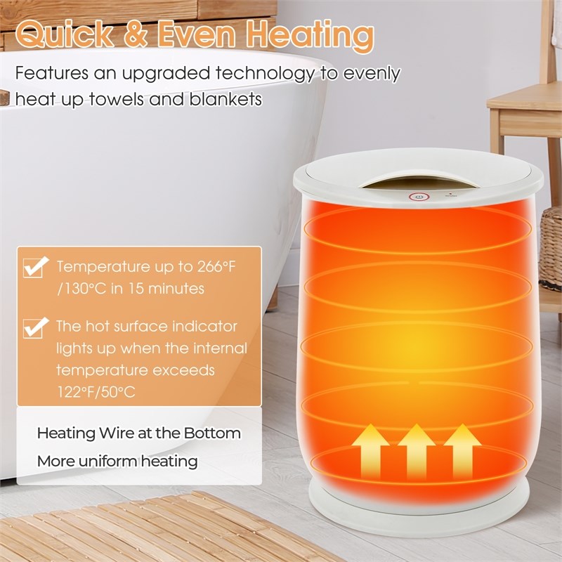 21L Large Capacity Towel Warmer Fragrance Holder Grey
