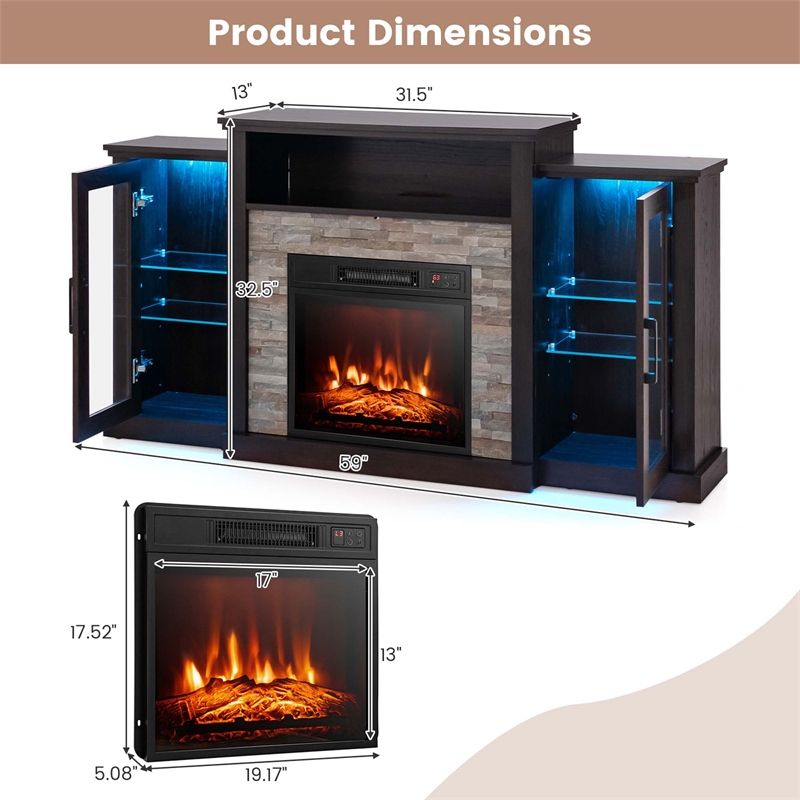 TV Stand with 18