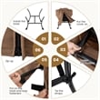 Lazy Sofa Chair Accent Leisure Armchair with Folding Footrest Brown