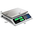 66Lbs Digital Weight Scale Price Computing Retail Count Food Meat Scales