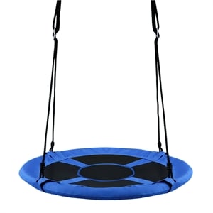 40&quot Flying Saucer Tree Swing Indoor Outdoor Play Set Swing Blue