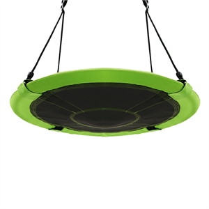 40&quot Flying Saucer Tree Swing Indoor Outdoor Play Set Swing Green