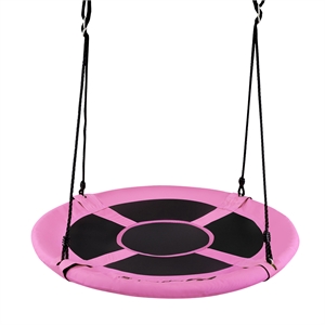 40&quot Flying Saucer Tree Swing Indoor Outdoor Play Set Swing Pink