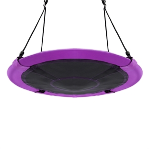 40&quot Flying Saucer Tree Swing Indoor Outdoor Play Set Swing Purple