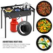 Portable 225000 BTU 3 Burner Gas Cooker Outdoor Camp Stove BBQ