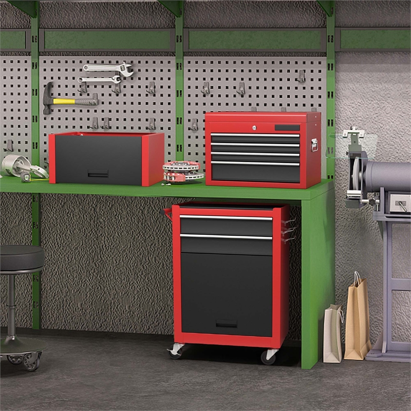 High Capacity 6 Drawer Rolling Tool Chest Storage Cabinet Toolbox