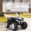 12V Kids 4 Wheeler ATV Quad Ride On Car w/ LED Lights Music USB White