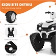 12V Kids 4 Wheeler ATV Quad Ride On Car w/ LED Lights Music USB White