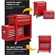 High Capacity 6 Drawer Rolling Tool Chest Storage Cabinet Toolbox Red