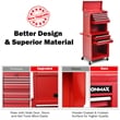 High Capacity 6 Drawer Rolling Tool Chest Storage Cabinet Toolbox Red