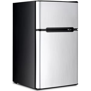Refrigerator Small Freezer Cooler Fridge Compact 3.2 cu ft. Unit Gray