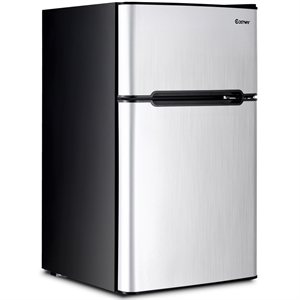Refrigerator Small Freezer Cooler Fridge Compact 3.2 cu ft. Unit Gray