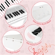 Children 30 Key Toy Grand Baby Piano with Kids Bench Wood White