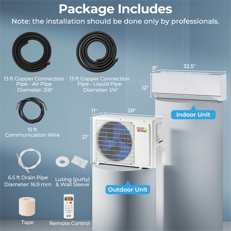 12000 BTU 230 V Mini Split Air Conditioner