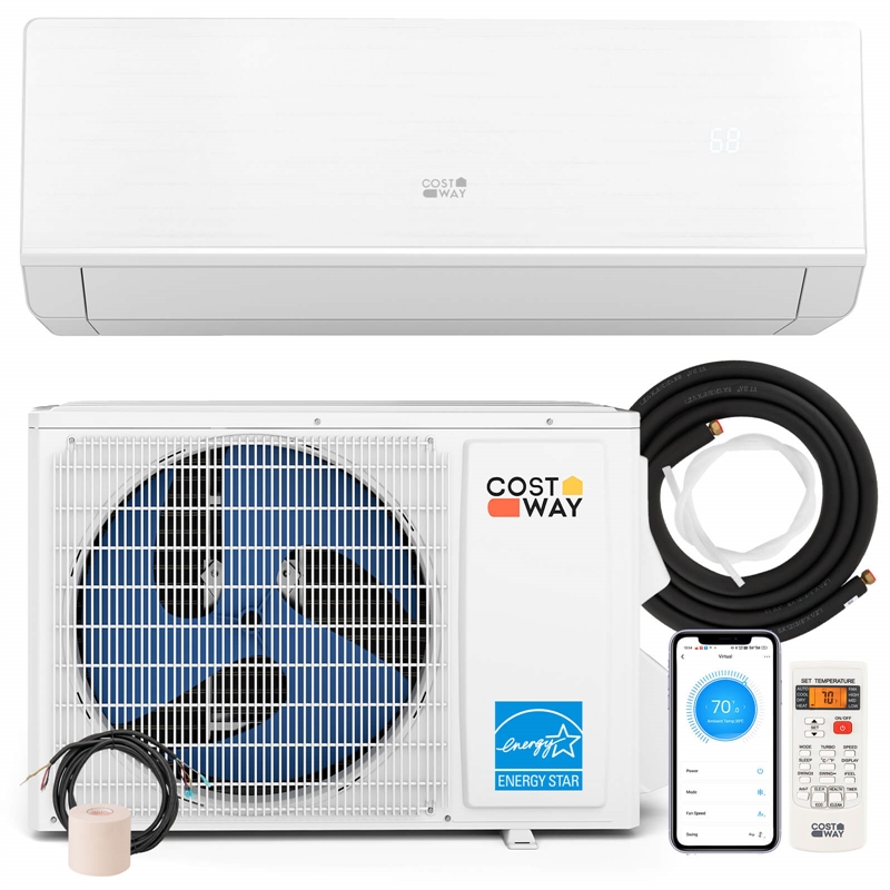 12000 BTU Mini Split Air Conditioner Metal White