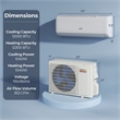12000BTU Wifi Enabled Mini Split AC White