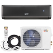 12000 BTU Mini Split Air Conditioner w/Heat Pump Black Metal