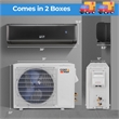 18000 BTU Mini Split Air ConditionerWhite Metal