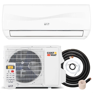 9000 BTU Mini Split Air Conditioner White Metal