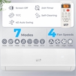 18000 BTU Mini Split Air Conditioner White Metal