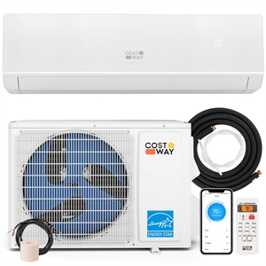 18000 BTU Mini Split Air Conditioner White Metal