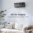 9100BTU Wifi Enabled Mini Split AC Black Metal