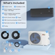 9100BTU Wifi Enabled Mini Split AC Black Metal