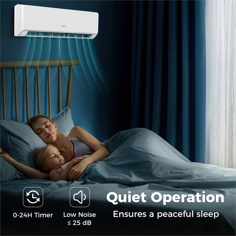 12000 BTU Wifi Enabled Mini Split Air Conditioner White Metal