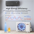 12000BTU Wifi Enabled Mini Split AC Black Metal