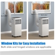 6000 BTU (10000 BTU ASHRAE) Portable Air Conditioner Air Cooler Black