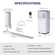 6000 BTU (10000 BTU ASHRAE) Portable Air Conditioner Air Cooler Black
